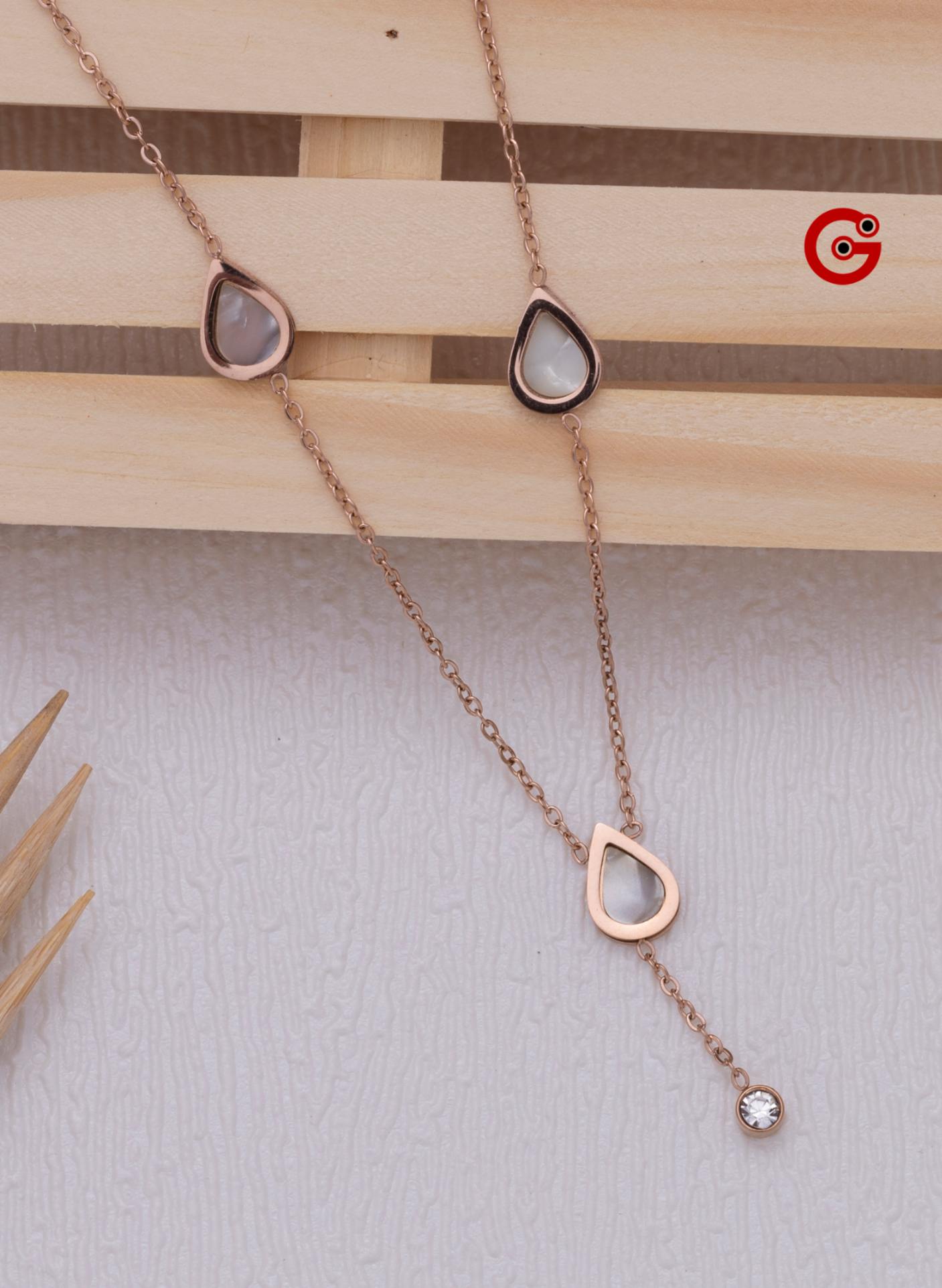 Dazzling Blossom White Necklace