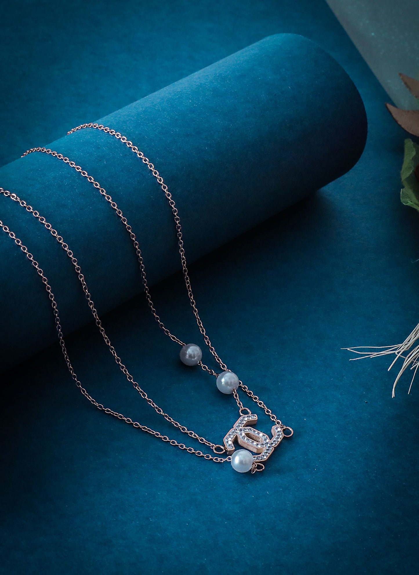 Luxe Monochrome Flower Necklace