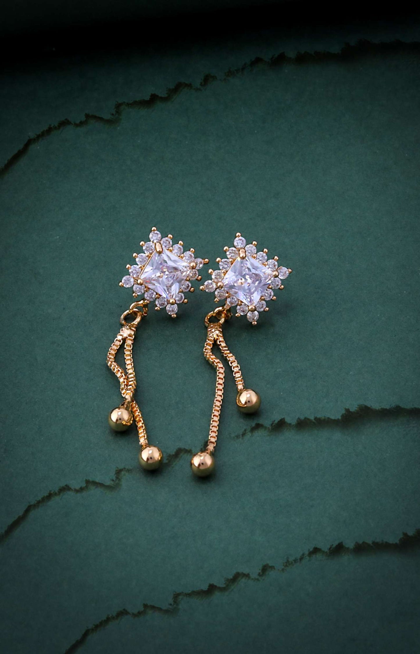 Shimmering Flower Hoops