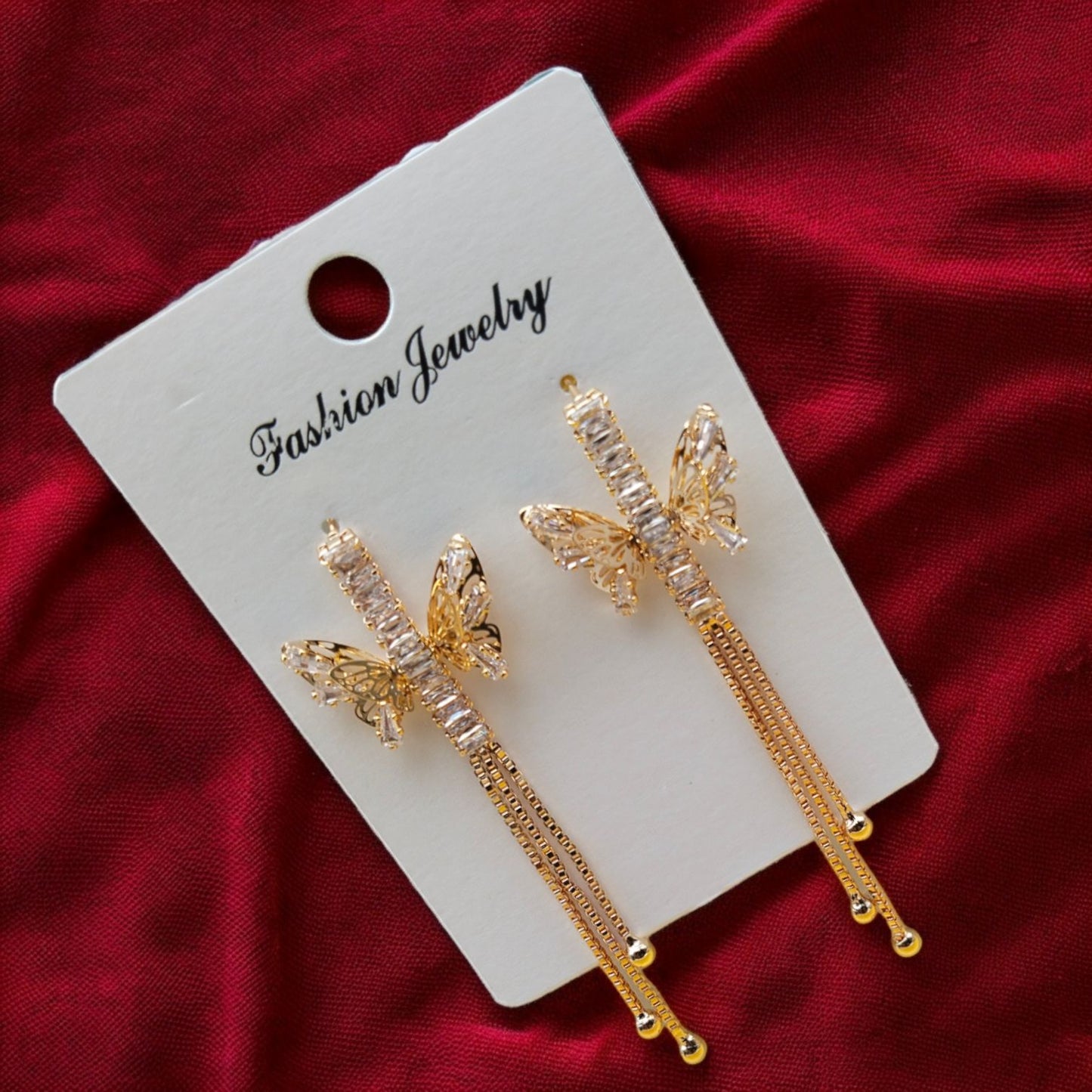 Butterfly Gleam dangle earring