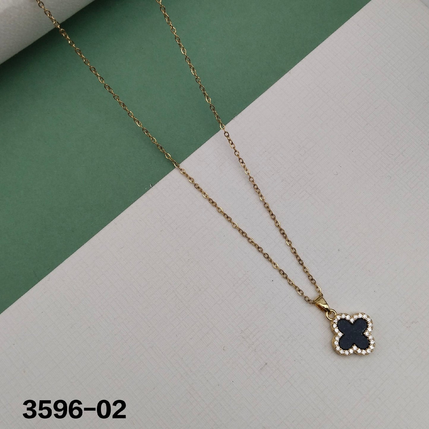 EREVER Four Leaf Clover Necklace Stainless Steel
