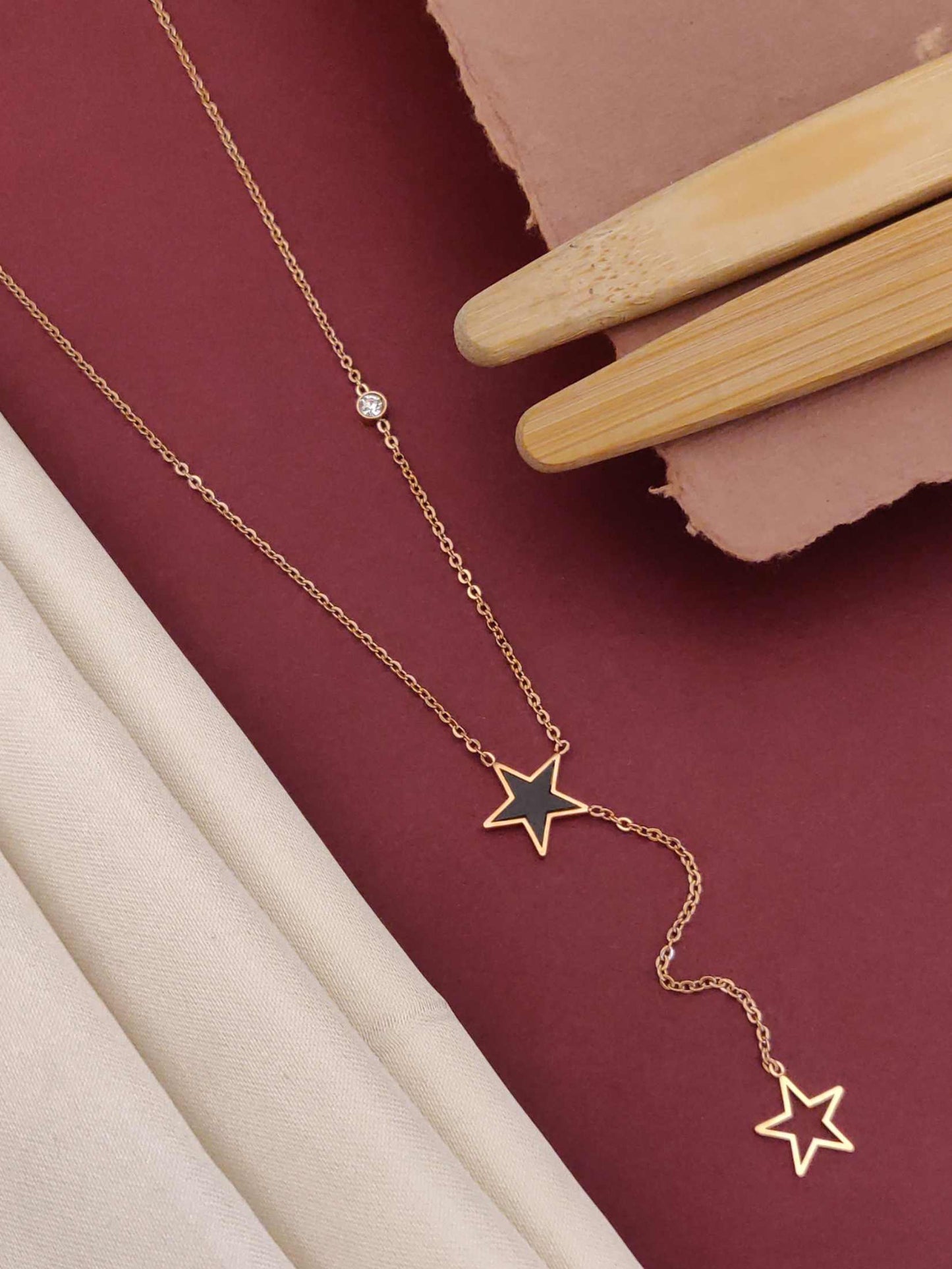 Stars Tassel Pendants Temperament Chain Necklace