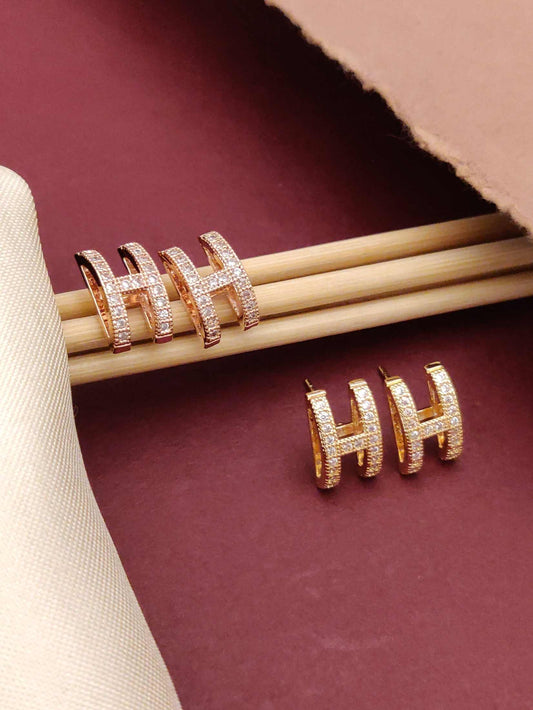 Golden Glimmer Earrings Set