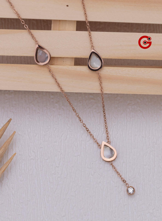 Dazzling Blossom White Necklace