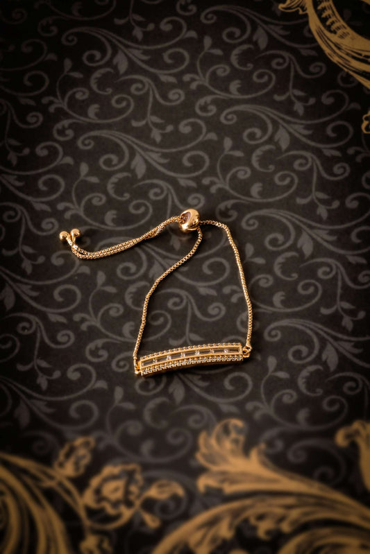 Adjustable rose gold bracelet