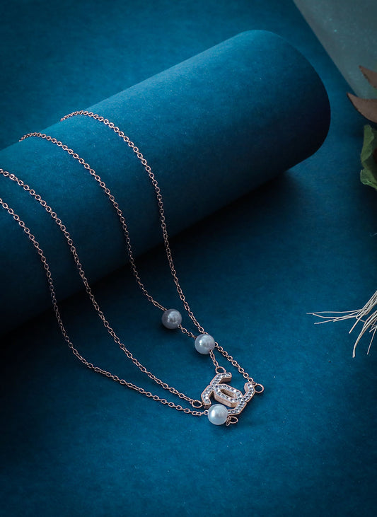 Luxe Monochrome Flower Necklace