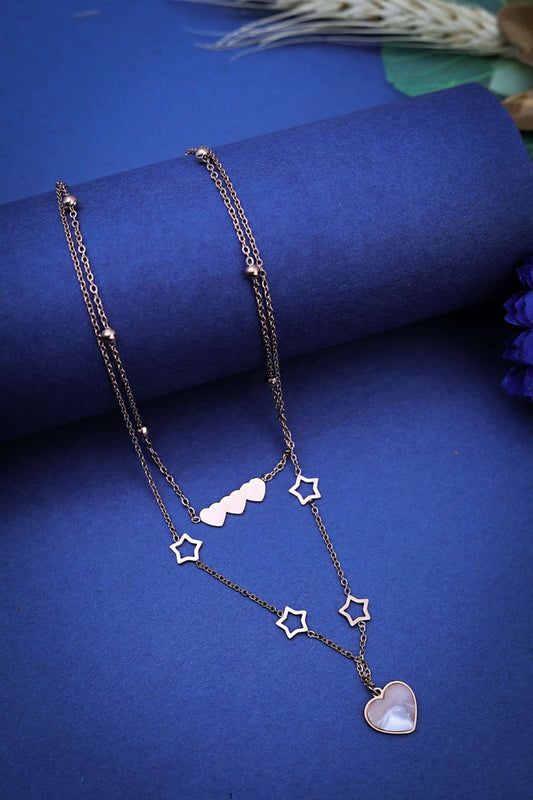 Luxe Monochrome Flower Necklace