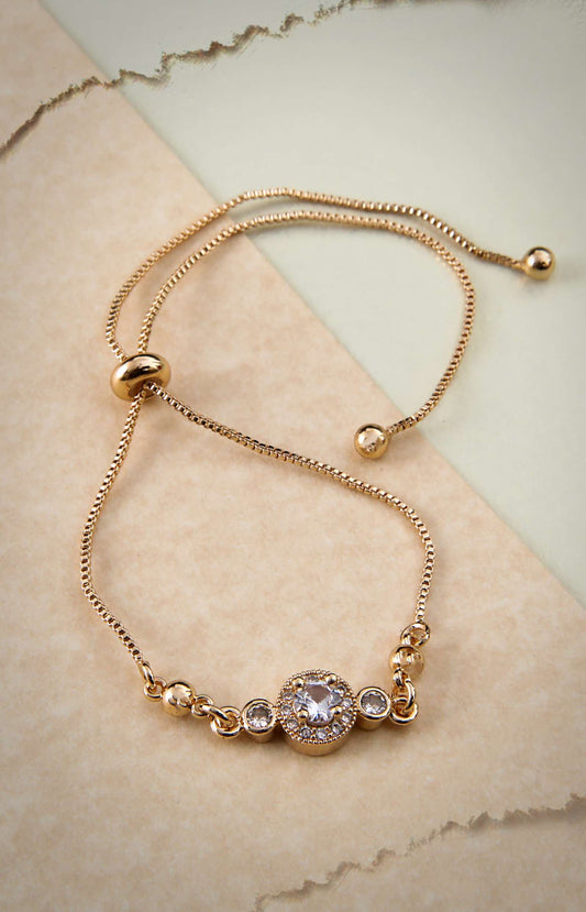 Golden Petal Elegance Bracelet