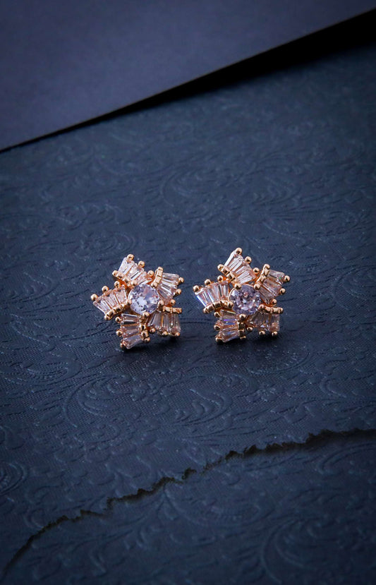 Gold Alloy Earring Set