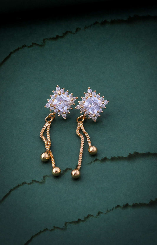 Shimmering Flower Hoops
