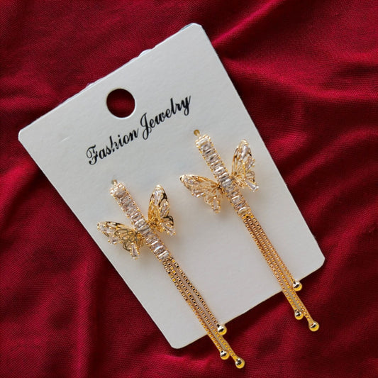 Butterfly Gleam dangle earring