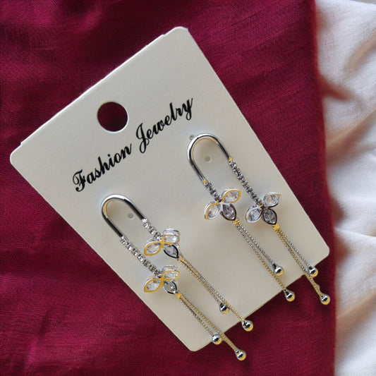 Chic Silver Serenade Earrings