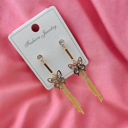 Butterfly dangle earring