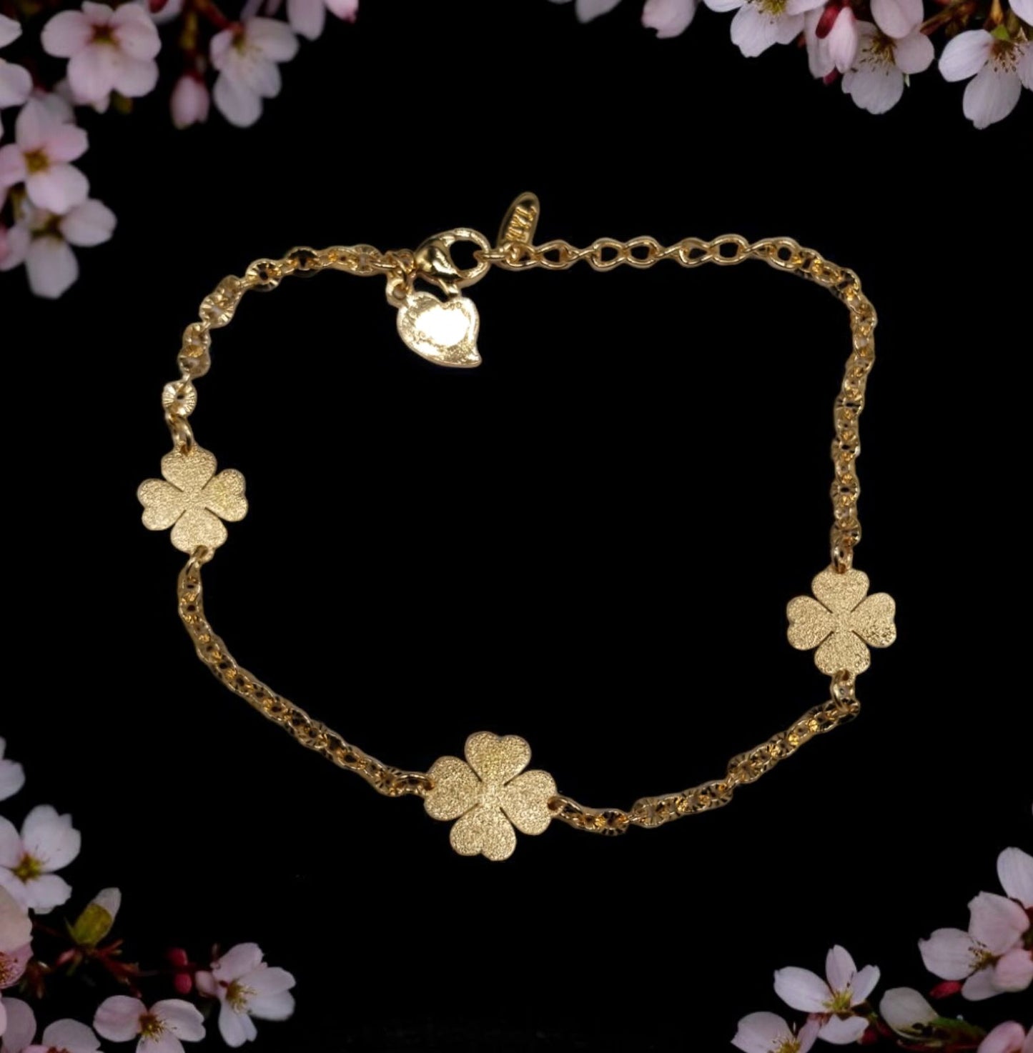 Four Leaf Clover Charm Bracelet