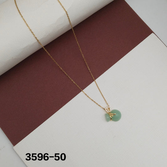 Round Single Stone multiple Colour Delicate Chain