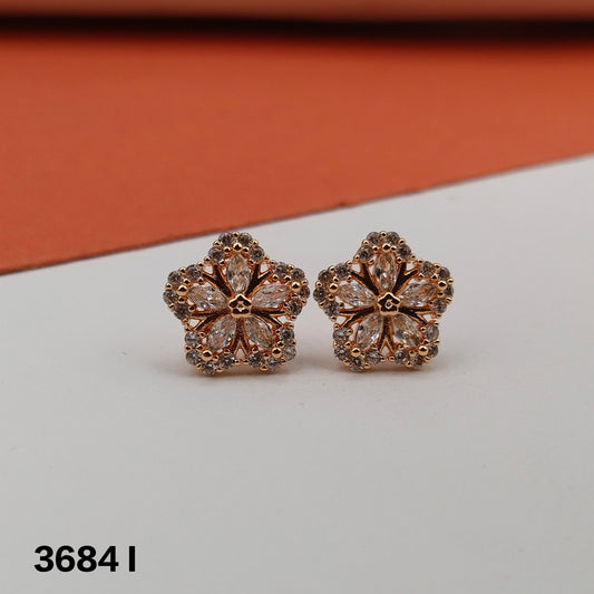 FLOWER WHITE AD EARRINGS