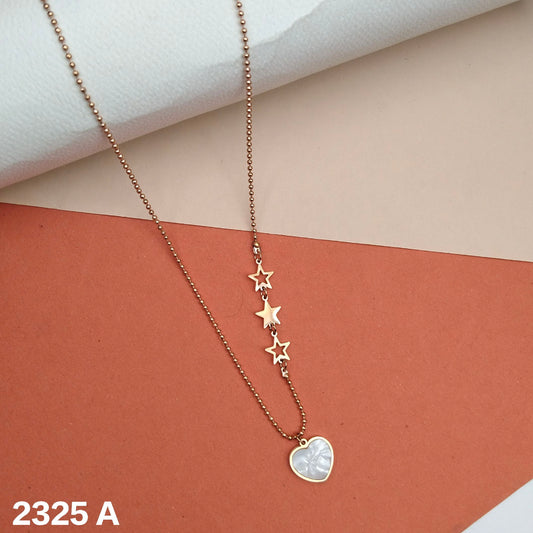 Celestial Heart Charm Necklace