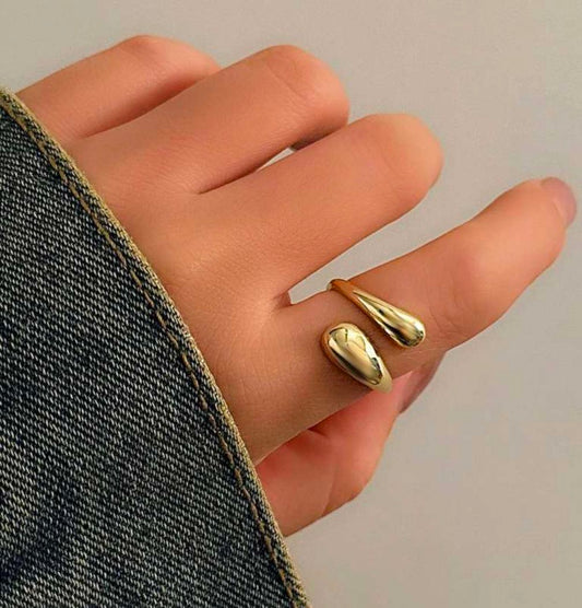 Hollow Cross Opening Ring
